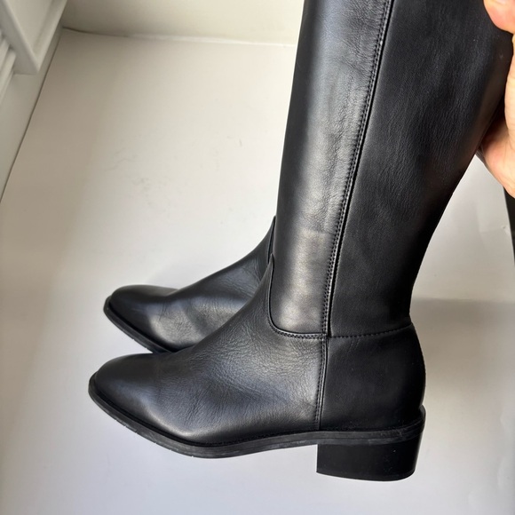 Aquatalia Cambria Weatherproof Riding Boot Black Leather Sz 6.5 $595 - Picture 9 of 12